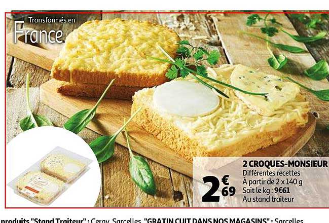 2 Croques-monsieur