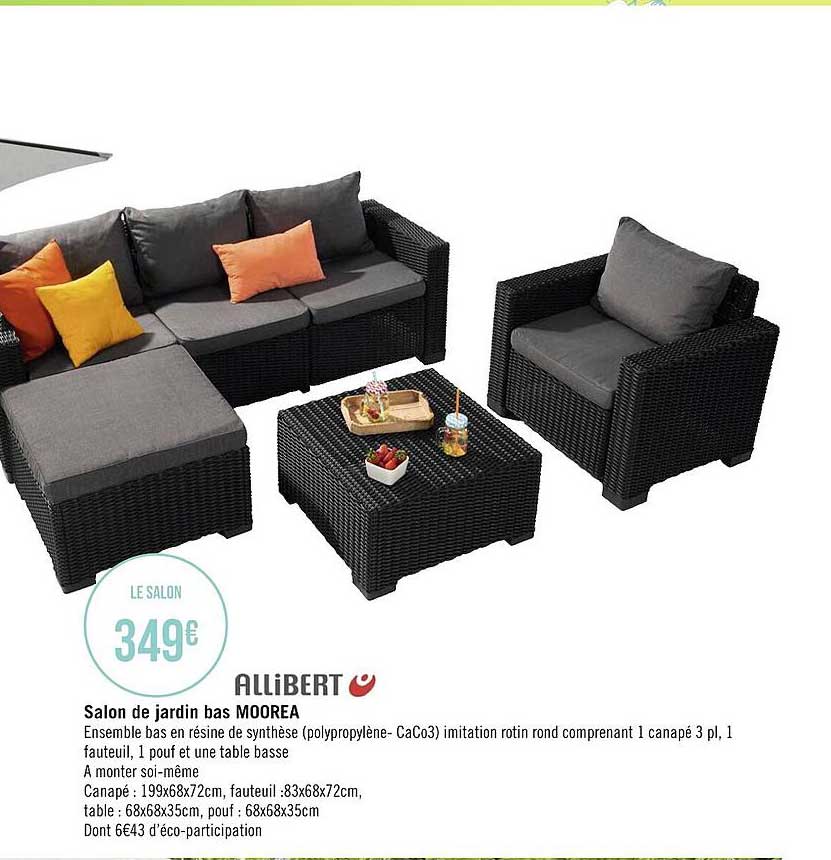 allibert salon de jardin bas moorea