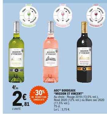 aoc bordeaux "mission st vincent"