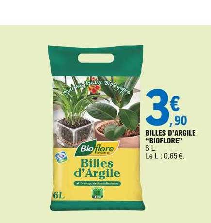 billes d'argile "bioflore"