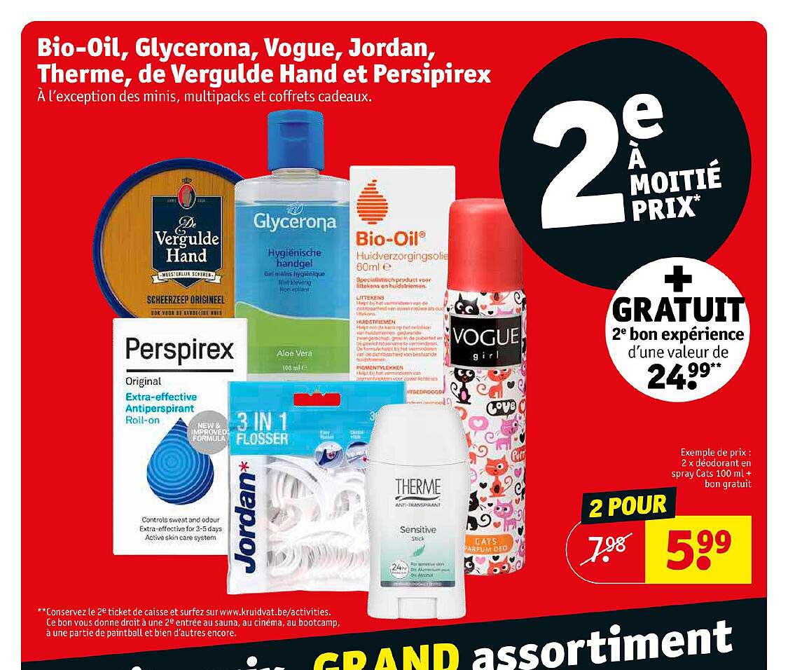 bio-oil glycerona vogue jordan therme de vergulde hand et persipirex 2 x déodorant en spray cats