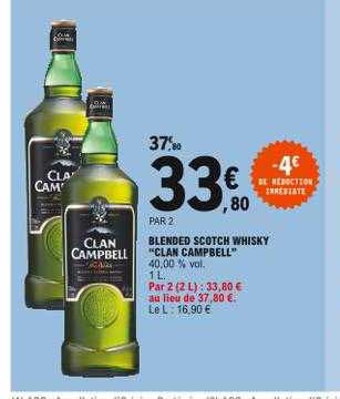 blended scotch whisky "clan campbell"