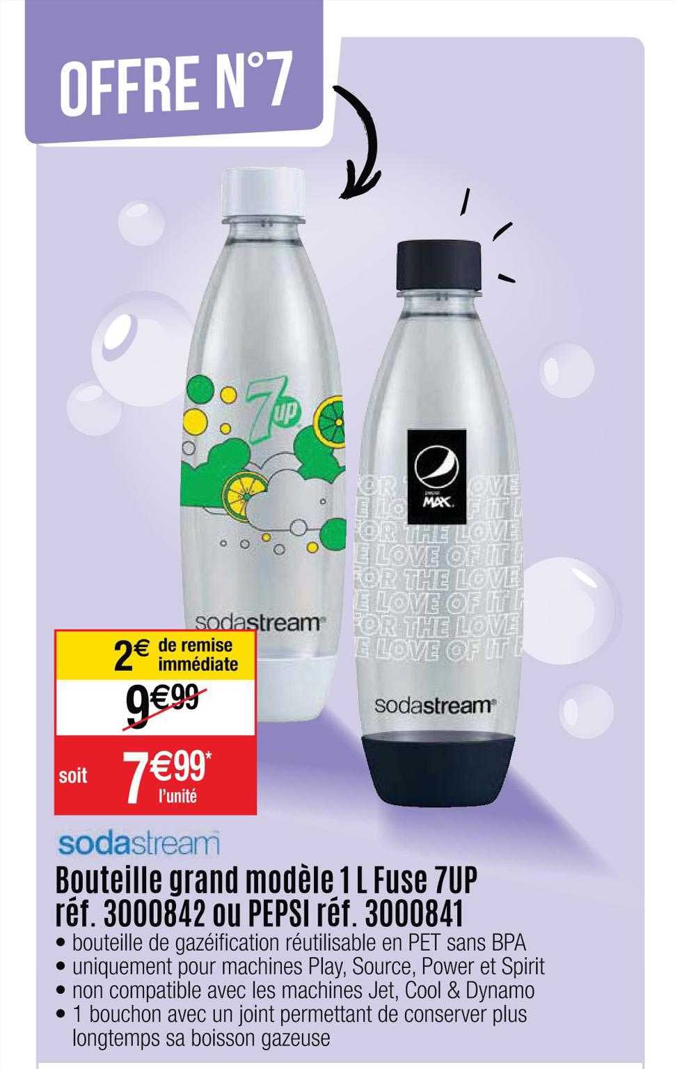 bouteille grand modèle 1 l fuse 7up sodastream