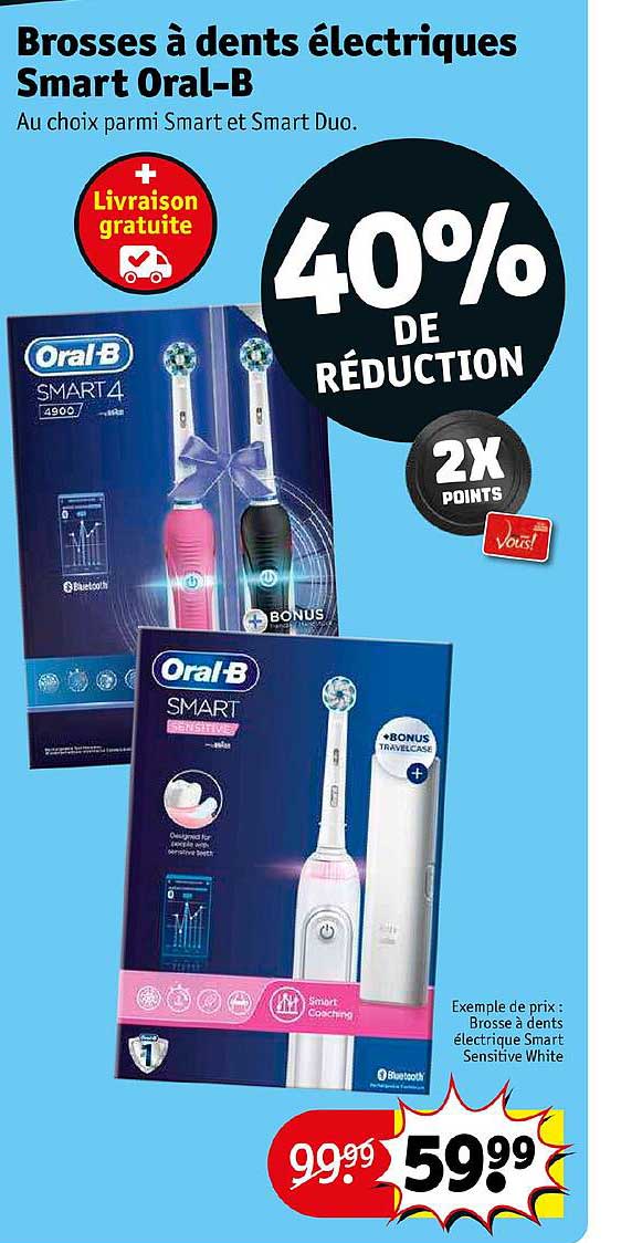 brosses à dents électriques smart oral-b brosse à dents électrique smart sensitive white