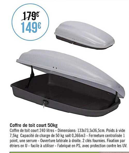 coffre de toit court