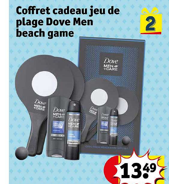 coffret cadeau au jeu de plage dove man beach game