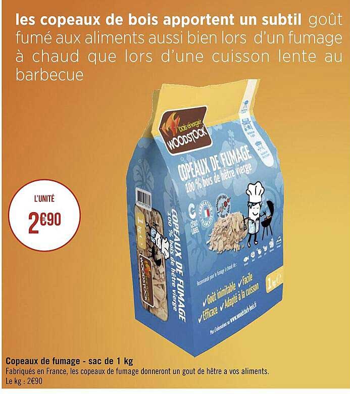 copeaux de fumage - sac