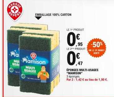 éponges multi-usages "mamison"