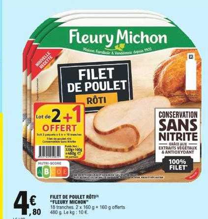 filet de poulet rôti "fleury michon"