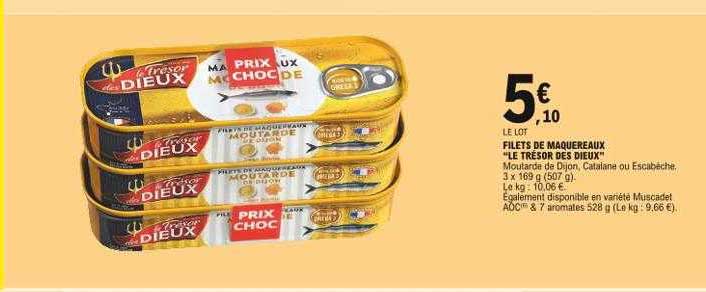 Filets De Maquereaux "le Trésor Des Dieux"