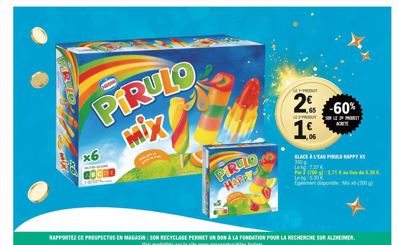 glace à l'eau pirulo happy x5