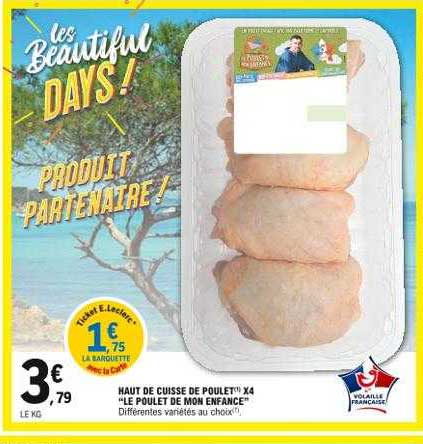 haut de cuisse de poulet x4 "le poulet de mon enfance"
