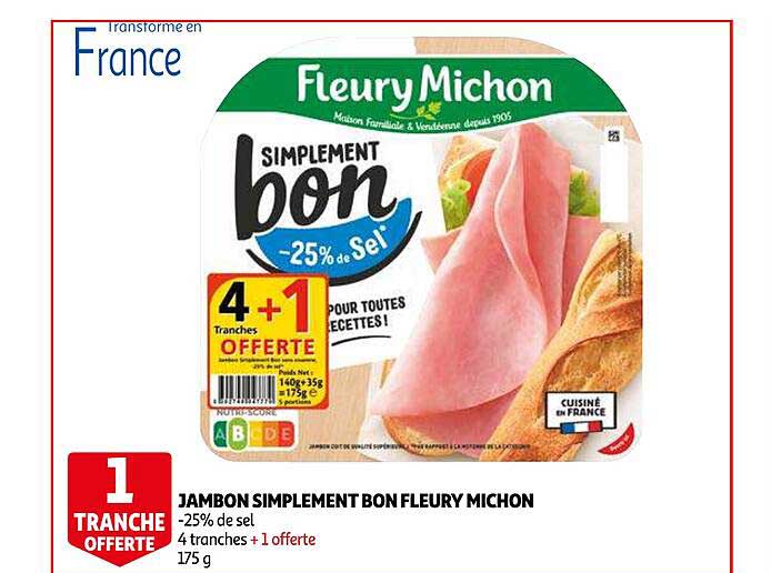 jambon simplement bon fleury michon