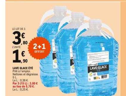 lave glace été