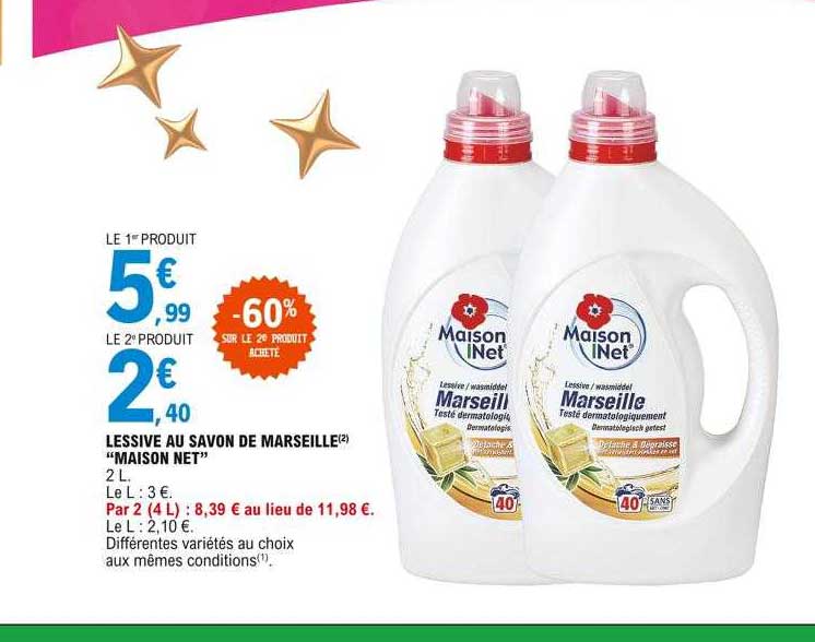 Lessive Au Savon De Marseille "maison Net"