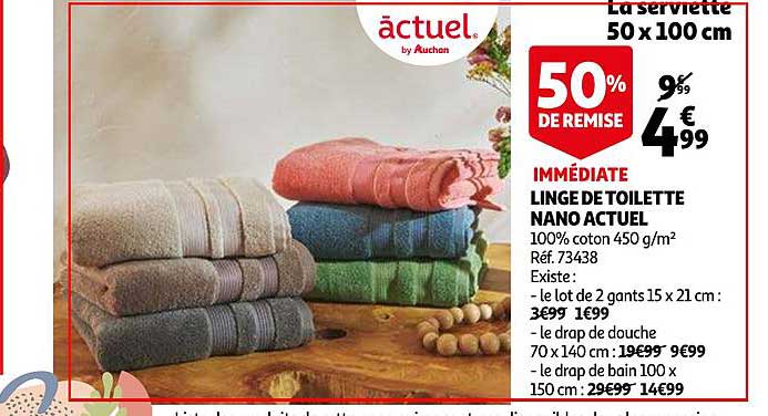 Linge De Toilette Nano Actuel