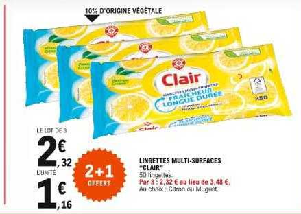 lingettes multi-surfaces "clair"