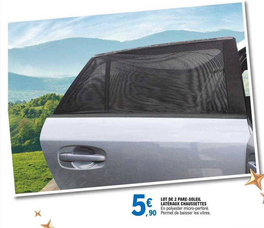 lot de 2 pare-soleil latéraux chaussettes