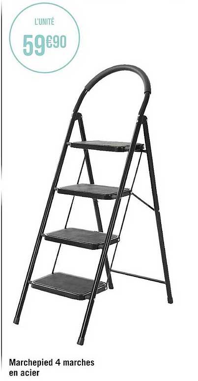 Marchepied 4 Marches En Acier
