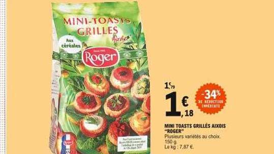 mini toasts grillés aixois "roger"