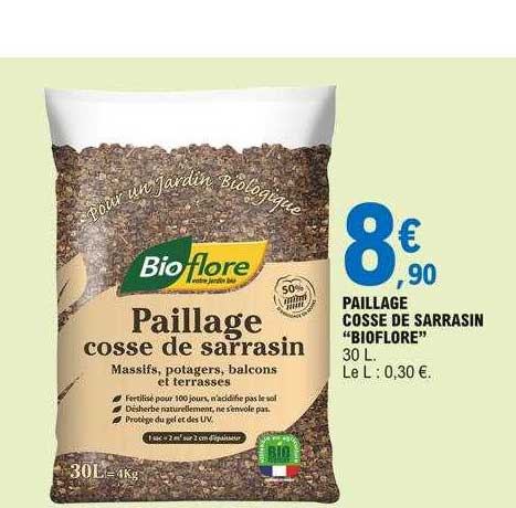 paillage cosse de sarrasin "bioflore"