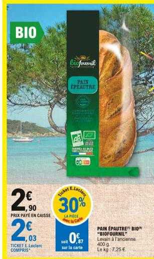 Pain épautre Bio "biofournil"