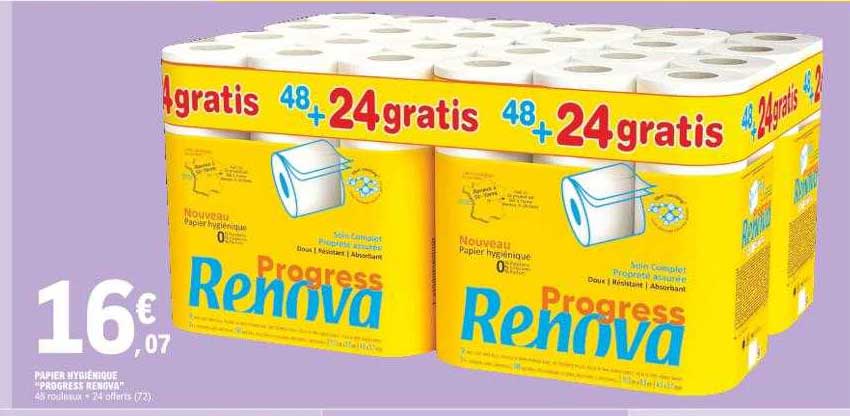Papier Hygiénique "progress Renova"