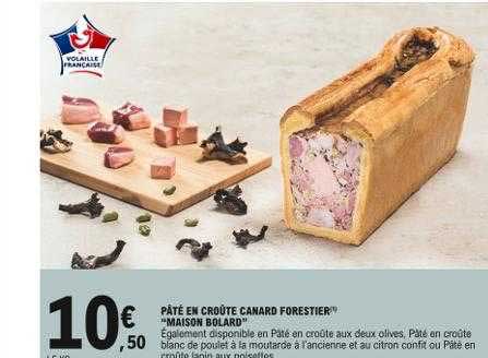 pâté en croûte canard forestier "maison bolard