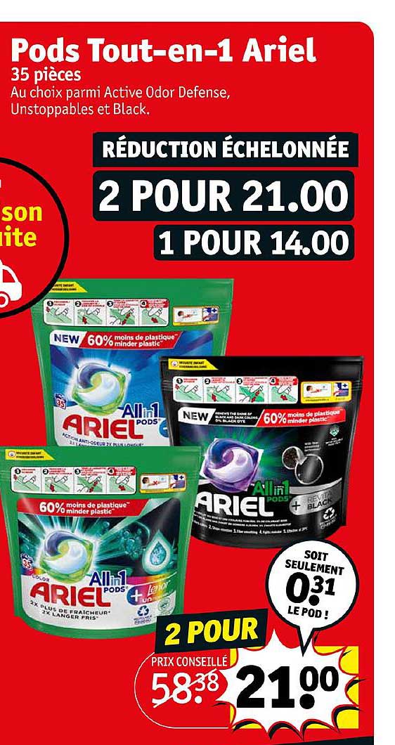 pods tout-en-1 ariel