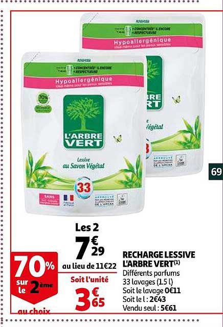 recharge lessive l'arbre vert