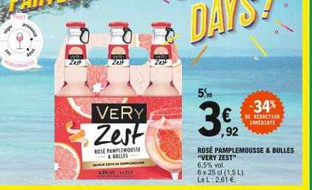 rosé pamplemousse & bulles "very zest"