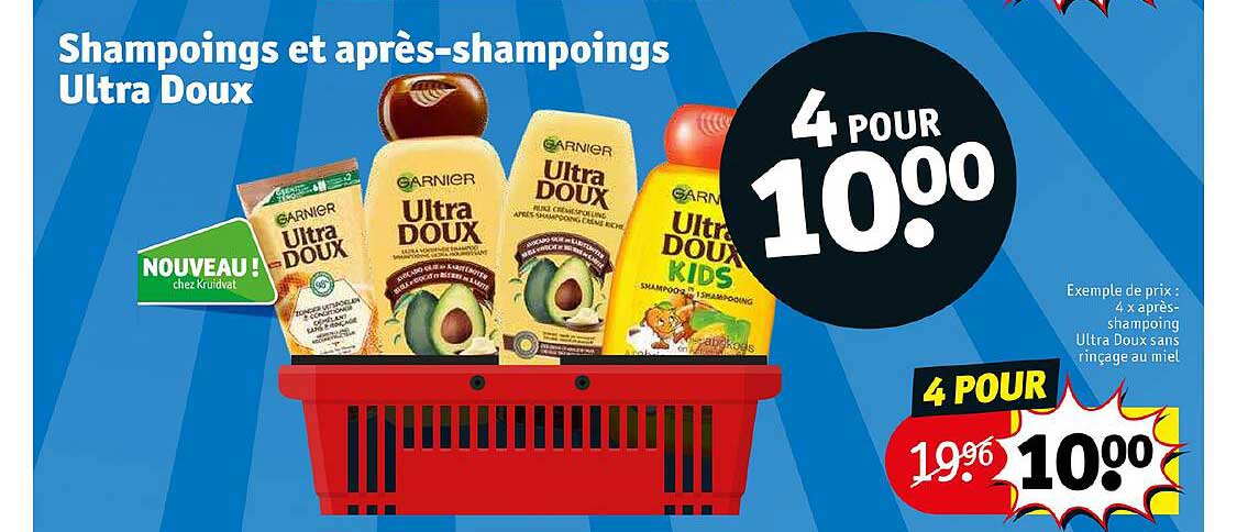 shampoings et après-shampoings ultra doux 4 x après-shampoing ultra doux sans rinçage au miel