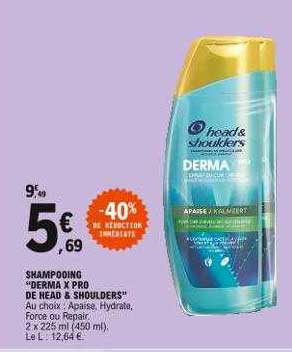 shampooing "derma x pro de head & shoulders"
