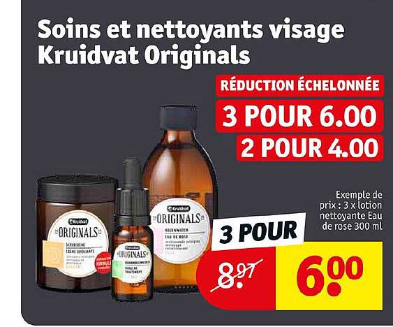 soins et nettoyants visage kruidvat originals 3 x lotion nettoyante eau de rose