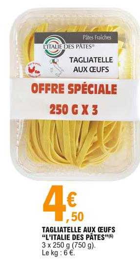 tagliatelle aux oeufs "l'italie des pâtes"