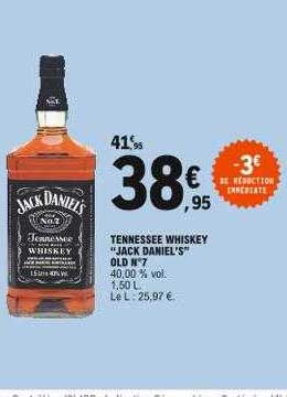 tennessee whiskey "jack daniel's old n°7