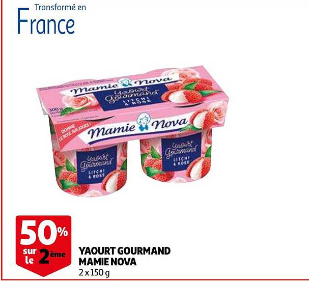 Yaourt Gourmand Mamie Nova 50% Sur Le 2ème