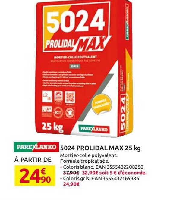 5024 prolidal max 25 kg parexlanko