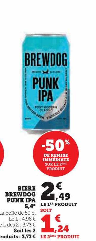 bière brewdog punk ipa 5,4°