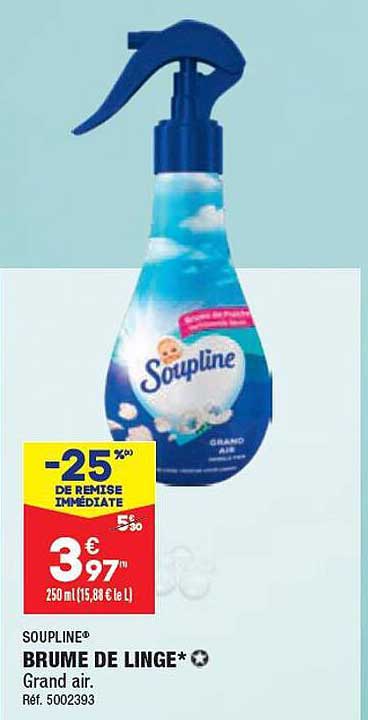 brume de linge soupline