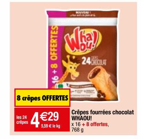 Crêpes Fourrées Chocolat Whaou!