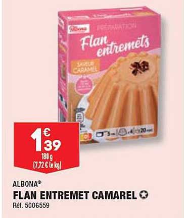 flan entremet camarel albona