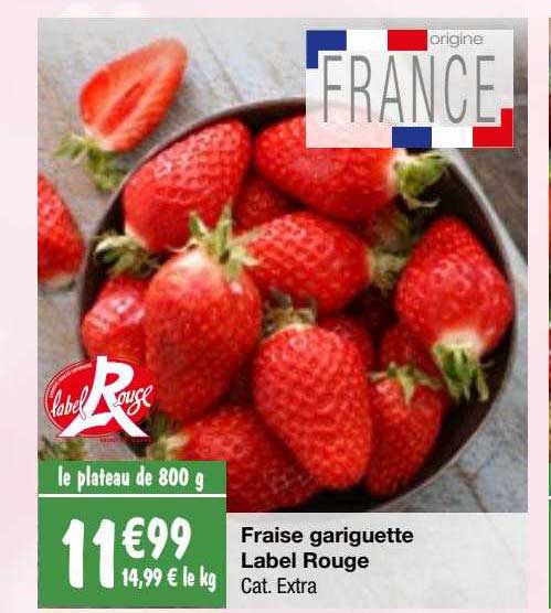 fraise gariguette label rouge