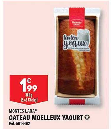 gâteau moelleux yaourt montes lara