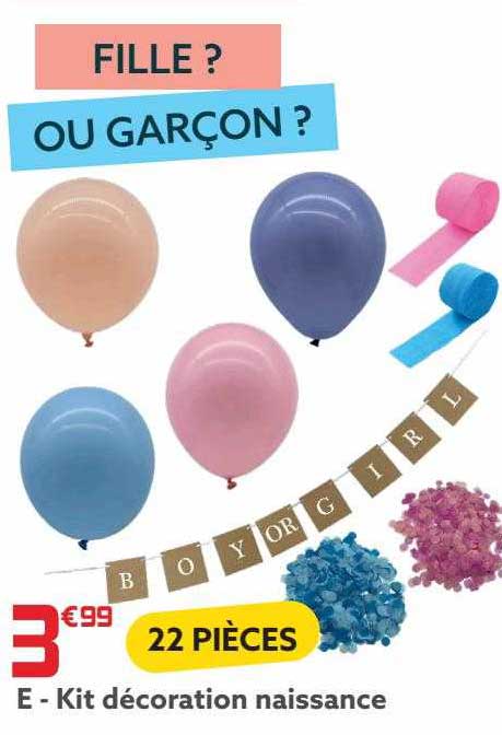 kit décoration naissance