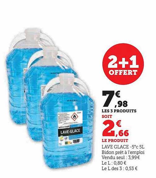 lave glace -5°c 5l