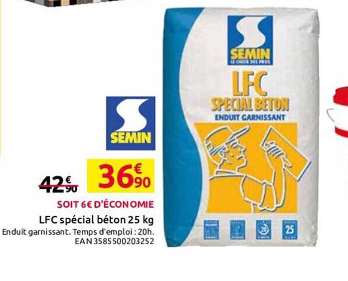 lfc spécial béton 25 kg semin