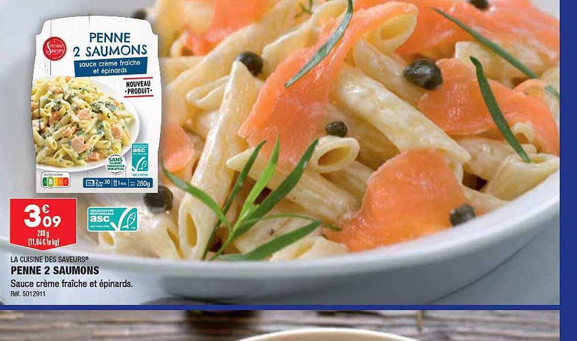 Penne 2 Saumons La Cuisine Des Saveurs