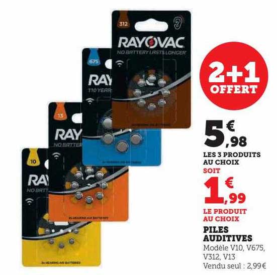 piles auditives rayovac