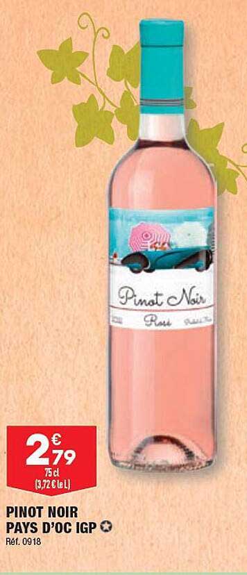 pinot noir pays d'oc igp
